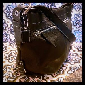 Genuine COACH Brand, Black Pebble Leather Bag